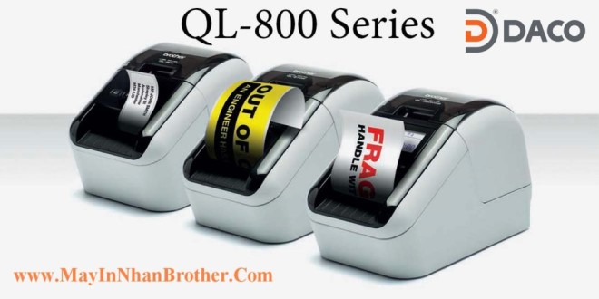 QL800, QL810W, QL820NWB Máy In Nhãn Giấy 62mm, 2 Màu Brother