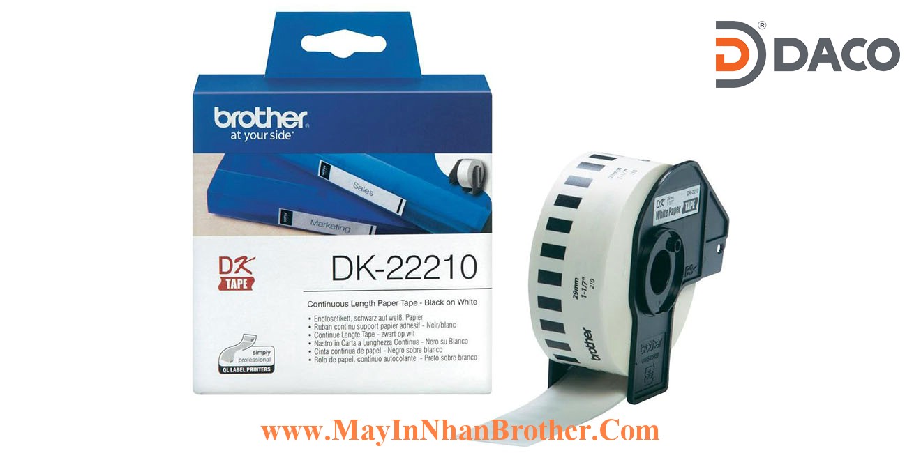 Nhan giay Brother DK-22210_29mm