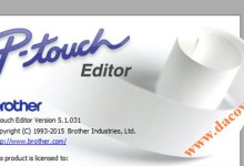 Phan mem thiet ke nhan in Brother P-Touch Editor